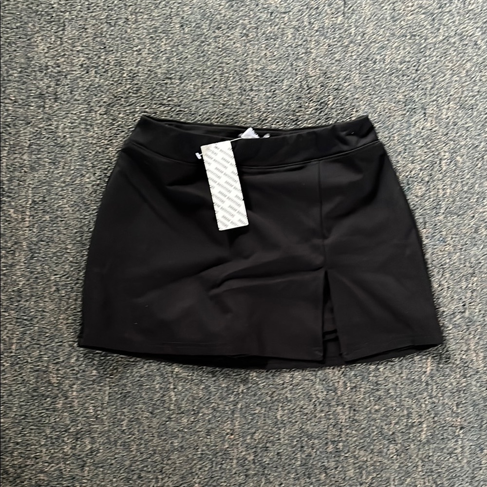 Urban Outfitters Black Mini Pencil Skirt with Slit for Casual Night Out